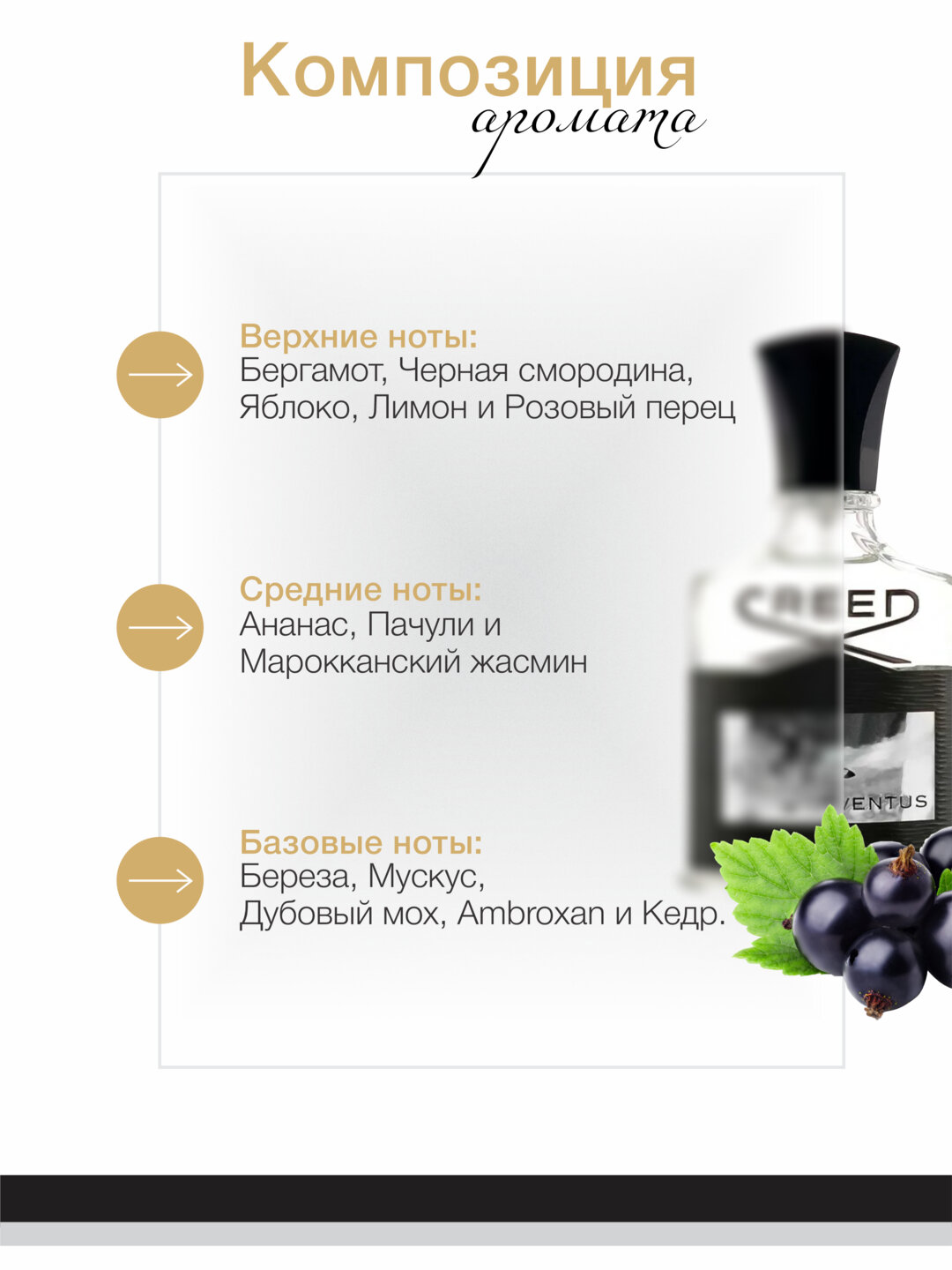 Духи Datum Parfume Aventus, мужские, 3 мл, флакон с дозатором — фото 1