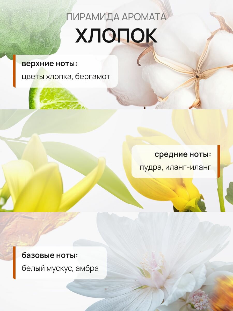 Диффузор для дома с палочками/ Пион+Свежий хлопок набор 2 шт по 50 мл Lekana Brand — фото 1