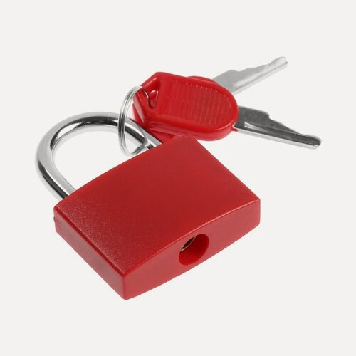 Изображение товара Замок Тундра, для чемодана, навесной, английский ключ, 30x42 мм