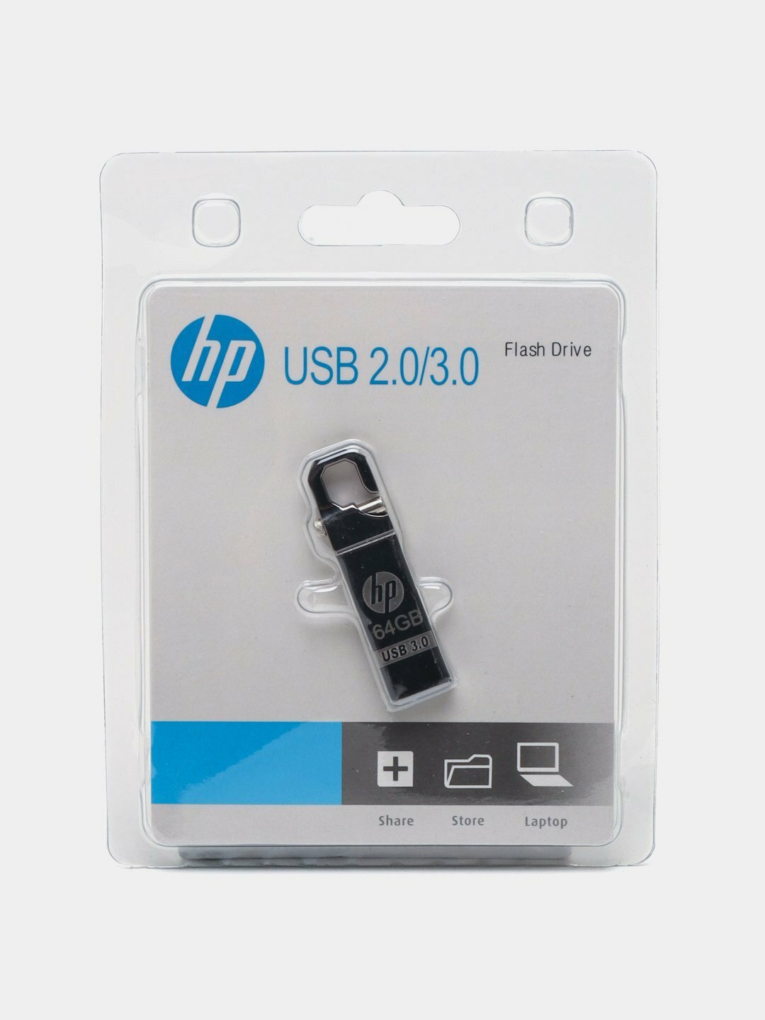 Флеш-память USB, HP 8 Г, металлический корпус, высокая скорость передачи данных