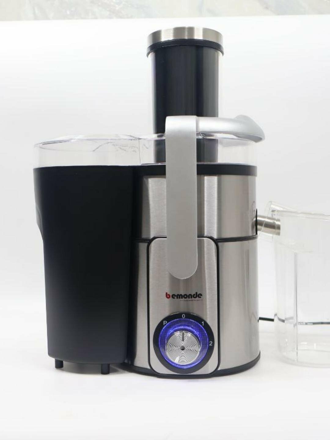 Соковыжималка BEMONDE JM-JE1045, нержавеющая сталь, 1 л, 1000 Вт, 2 скорость — фото 1