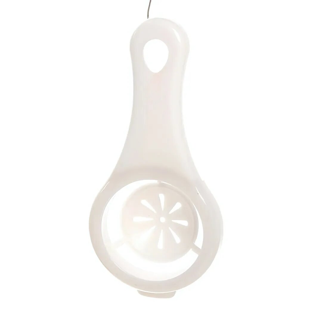 Отделитель белка от желтка, белый, пластиковый, удобный и компактный