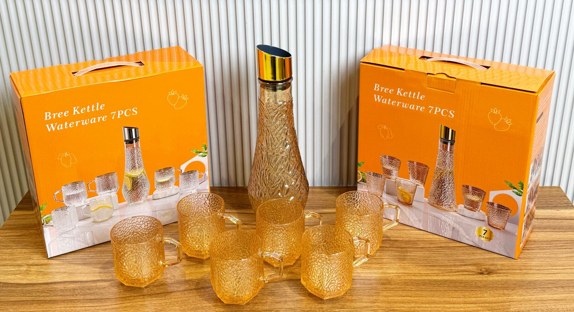 Набор "Графин и Стаканы", 1+6 шт, золото подарочная упаковка