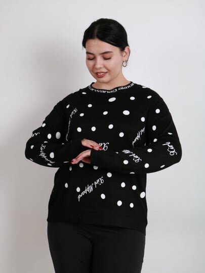 Свитер , размер OneSize, черный — фото 1