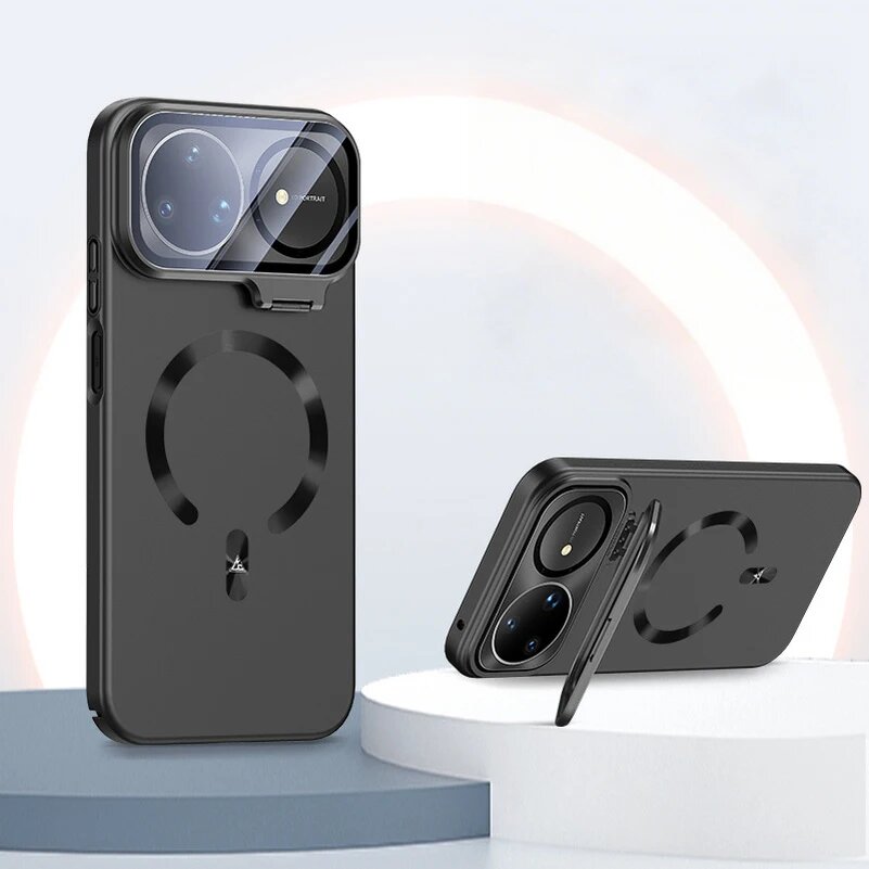 Черный чехол Huawei Nova 15 Pro с кольцом MagSafe