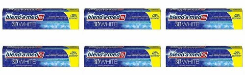 Blend-a-med Зубная паста 3D White, Арктическая свежесть, 125 мл, 6 шт