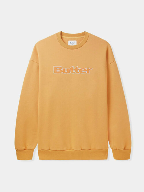 Свитшот Butter Goods Cord Logo Crewneck, размер M, желтый