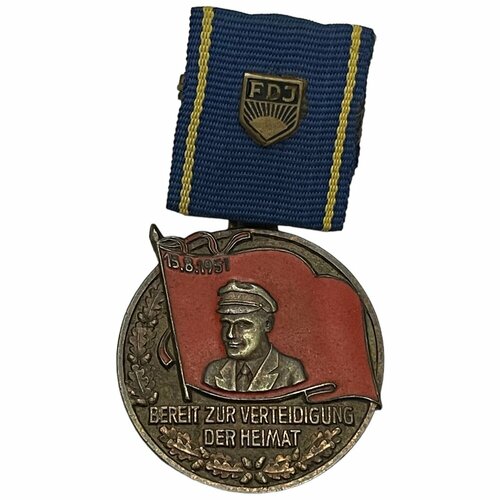 1951 монета великобритания 1951 год 1 фартинг крапивник бронза xf Германия (ГДР), медаль Тельмана №9586, 1951 г.