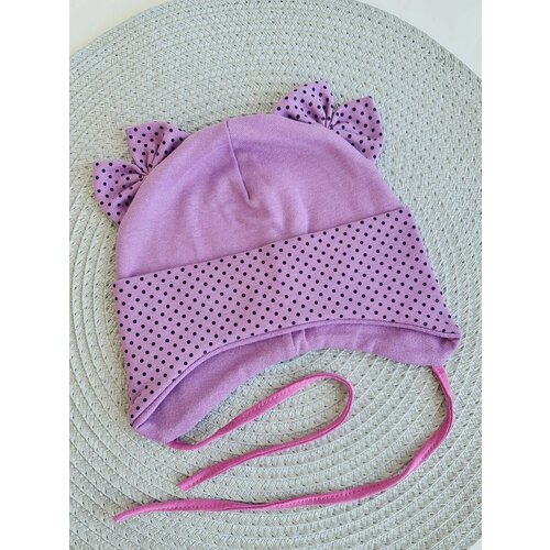 фото Шапка бини , размер 44/46, фиолетовый шапка-сиб