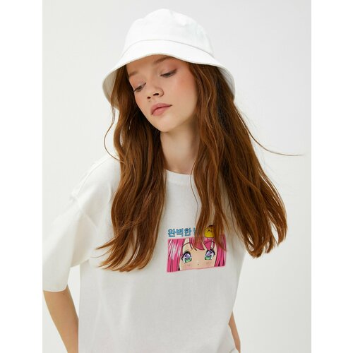 фото Футболка koton, размер s, бежевый