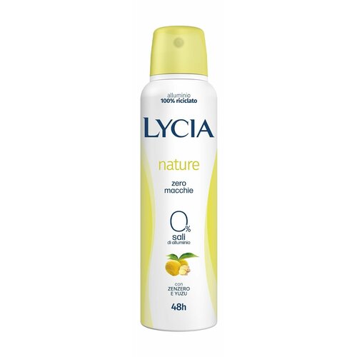 Дезодорант-аэрозоль с экстрактами имбиря и юдзу / Lycia Zenzero e Yuzu Nature Dry Spray