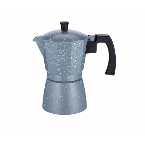 Кофеварка гейзерная TECO TC-403-6 CUPS (300 мл) мрамор серый