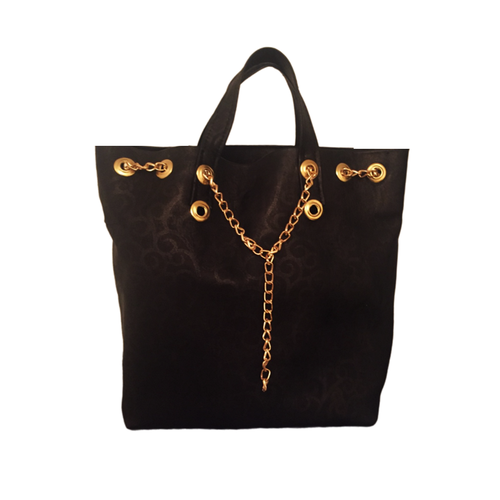 фото Сумка шоппер жанетта, фактура тиснение, матовая, черный julias