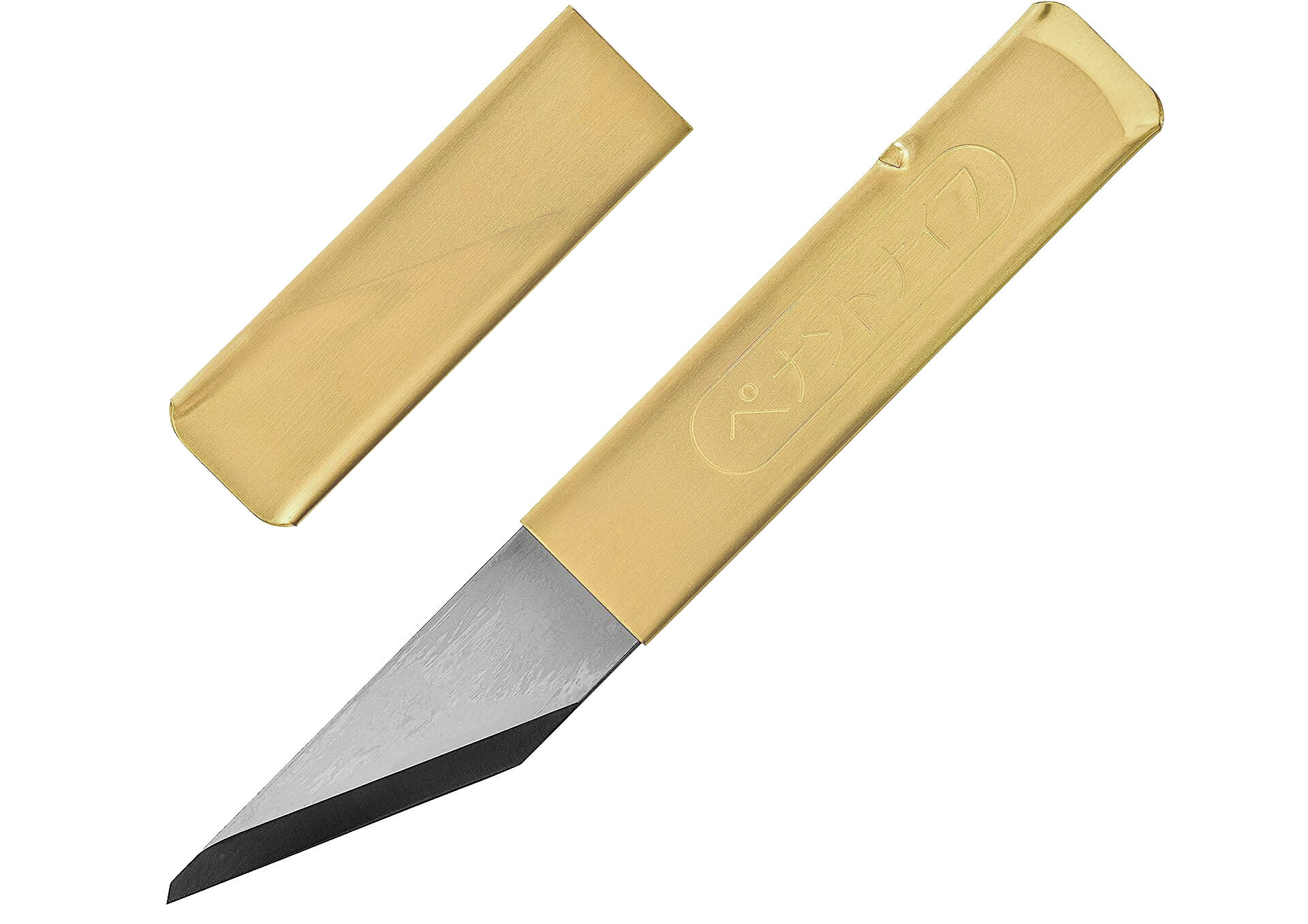 Yoshiharu SS-120 — Ремесленный нож-косяк (Kiridashi). Японский, традиционный (для работы с деревом), рукоять - латунь