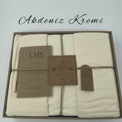 Комплект постельного белья LIMASSO HOME CONCEPT, Вареный хлопок, Евро, наволочки 50x70, Классический