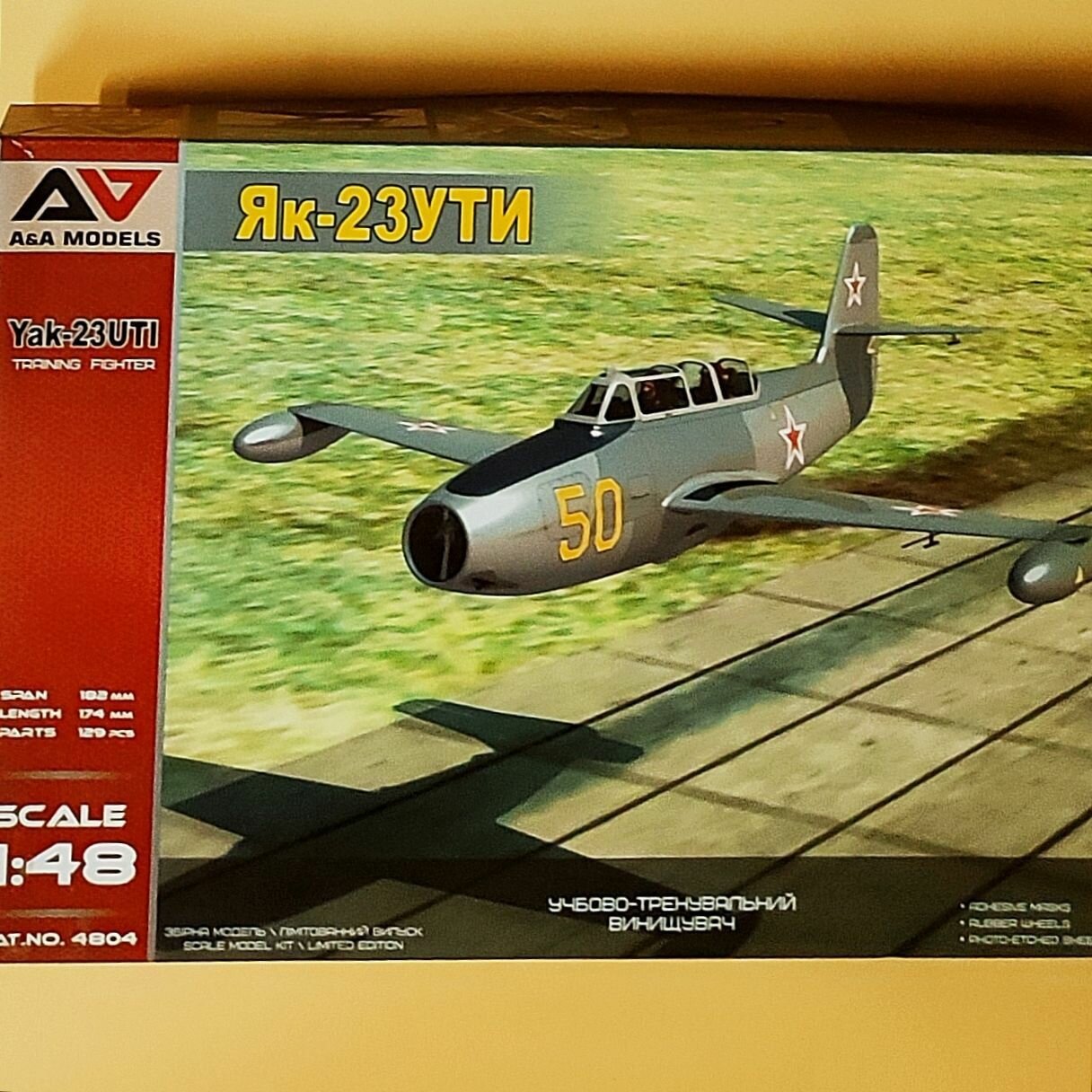 Сборная модель самолета ОКБ Яковлева тип 23УТИ, A&A Models, AA4804, 1/48