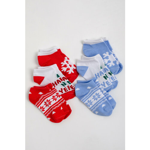 Носки Berchelli 3 пары, размер 12-14, голубой новогодний подарок для новогодних посиделок