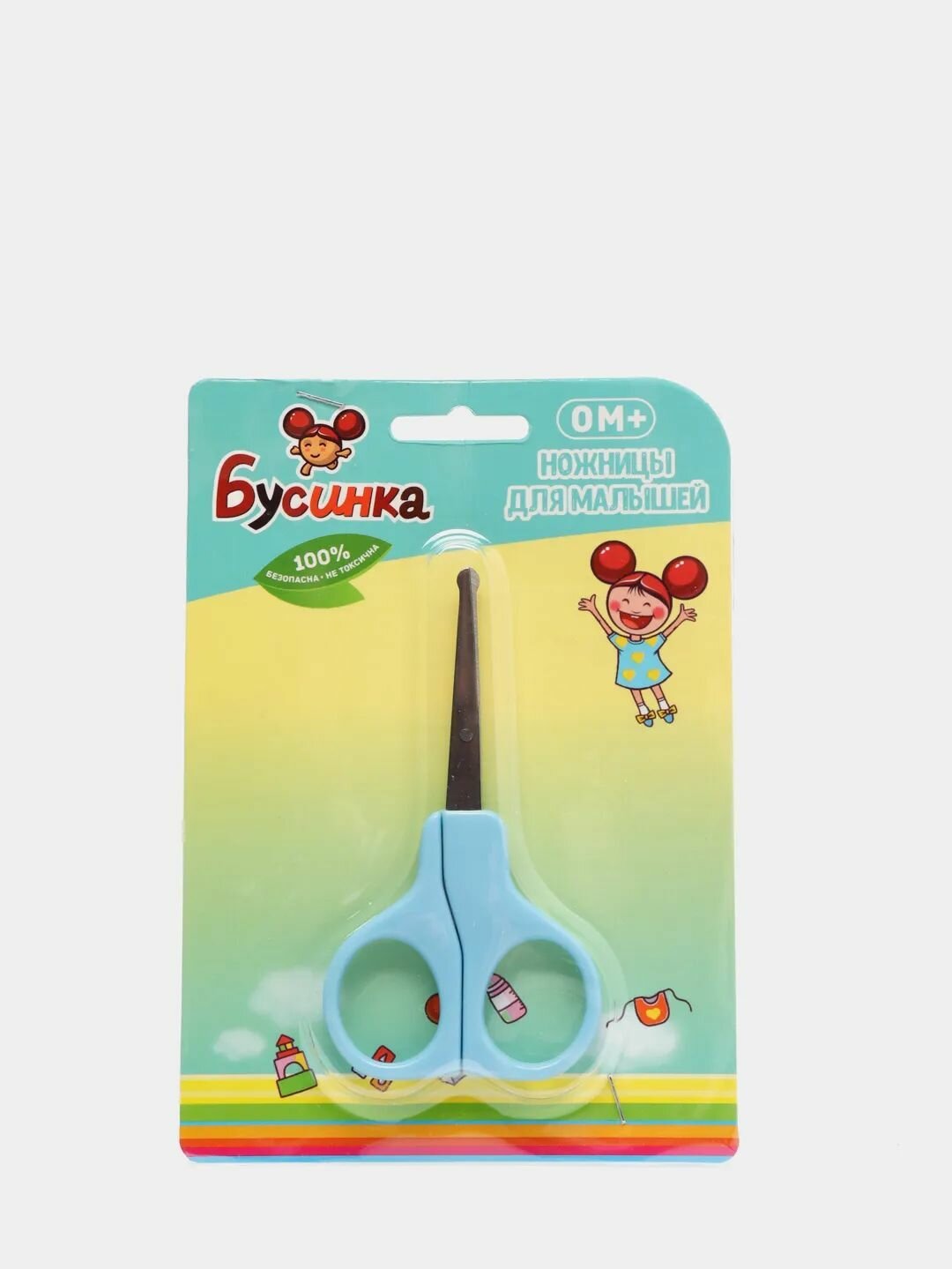 Ножницы маникюрные для малышей, Бусинка, 0м+