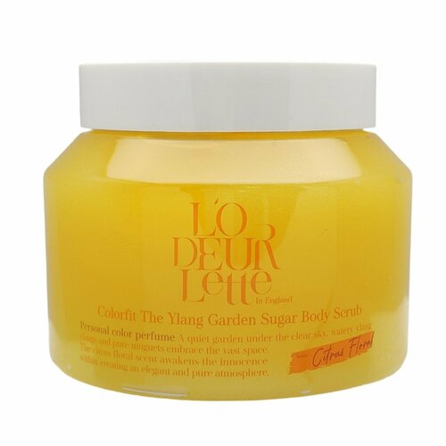 Сахарный скраб для тела LODEURLETTE с ароматом иланг-иланг In England Colorfit The Ylang Garden Sugar Scrub 500 гр 2391₽