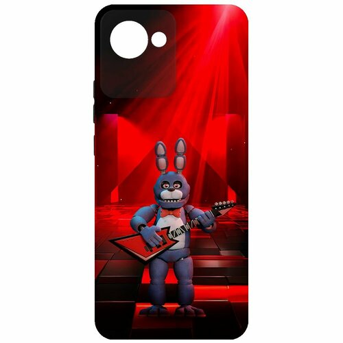 Чехол-накладка Krutoff Soft Case фнаф (FNAF) - Бонни с гитарой для Realme C30 черный чехол накладка krutoff soft case фнаф fnaf эндо 01 для realme c55 черный