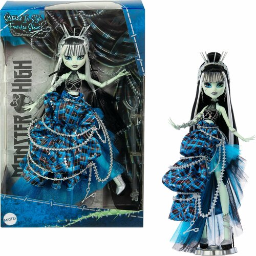 кукла монстр хай френки штейн черное и белое 2010 сан диего комик кон monster high sdcc frankie stein black and white Кукла Френки Штейн Stitched in Style Монстер Хай Monster High Frankie Stein