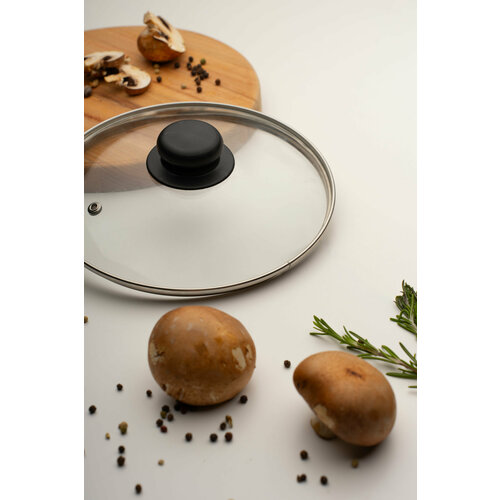 Крышка стеклянная TAVOLONE c металлическим ободком, 20см