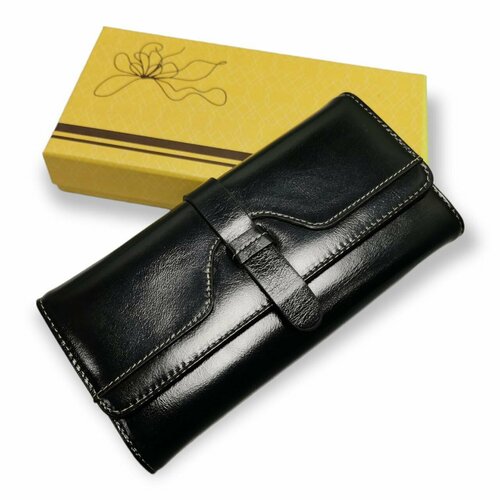 фото Кошелек 3023/black1, фактура гладкая, черный pouchman