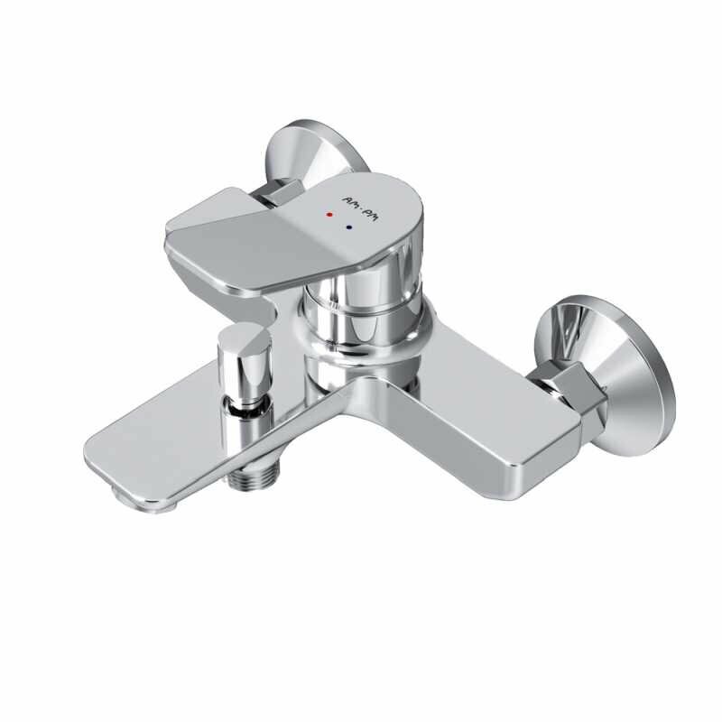 Смеситель для ванны AM.PM X-Joy F85A10000 излив 164 мм керамический картридж Soft Motion покрытие Everlast латунь гарантия 10 лет
