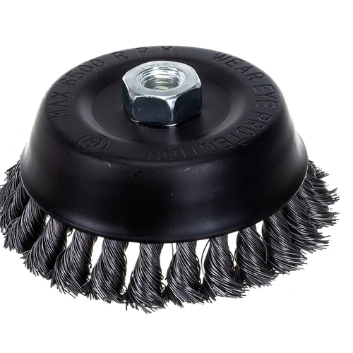 Кордщетка для УШМ Т4Р 125мм чашеобразная латунированная витая 719₽