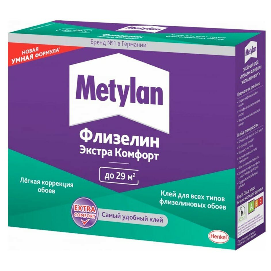 Клей обойный Mетилан флизелин комфорт 200г (1/24)