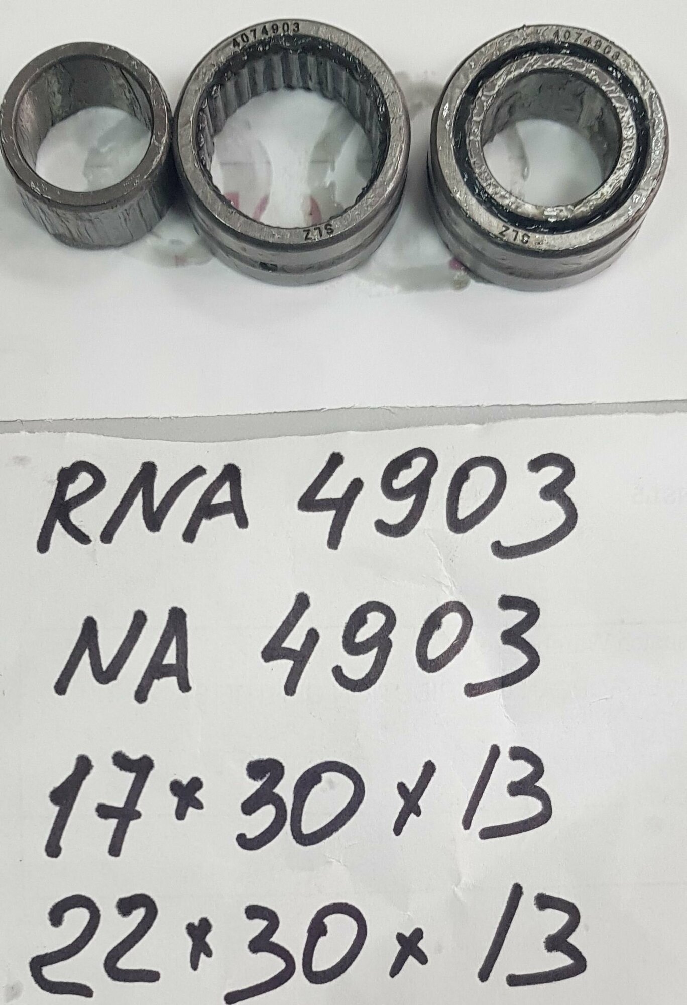 Игольчатый подшипник NA4903 (RNA4903) комплект 2 шт.