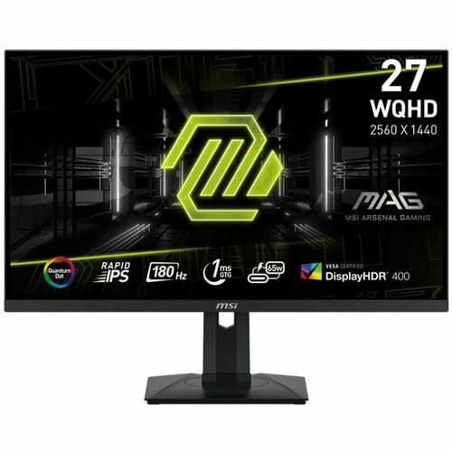MSI 27 MSI MAG 274QRF QD E2 Black Rapid IPS 2560x1440 HDMIHDMIDPType C USB Hub 1 ms 178178 300 cdm 10001 100M1 180Hz 3CC2 4085000₽