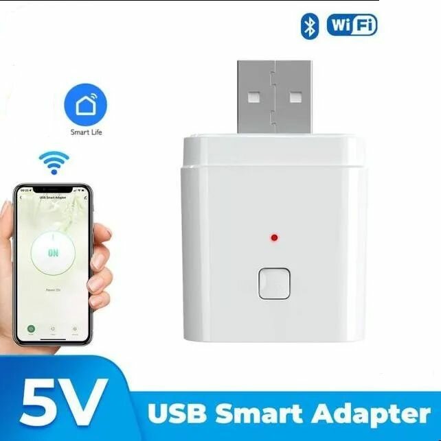 Умный USB-адаптер питания WI-FI Tuya Smart 5V 2A