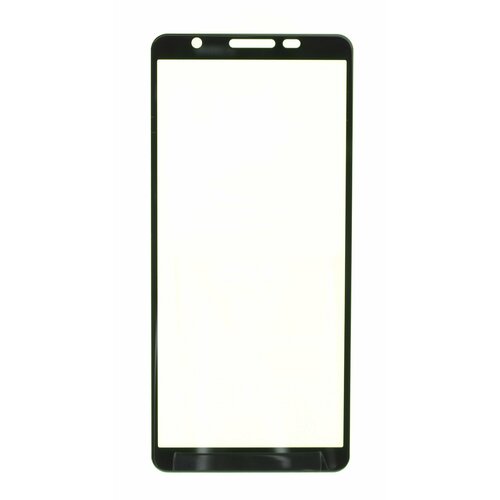 Защитное стекло с рамкой 3D олеофобное покрытие для Samsung Galaxy A01 Core Черное 323₽