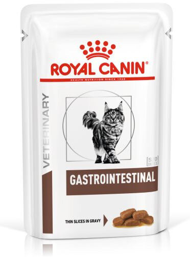 Влажный корм для кошек Royal Canin Gastro Intestinal, при проблемах с ЖКТ, с птицей 85 г (кусочки в соусе)