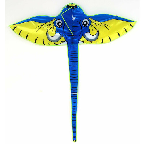 Детский воздушный змей Слон с леской, летающая игрушка воздушный змей черепашка с леской летающая игрушка размер 1 3 1 2 м