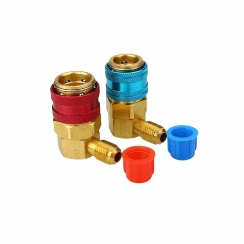 Вентиль адаптер для подключения шлангов быстросъемный QC-15 SN 90гр низкого и высокого давления 1150₽