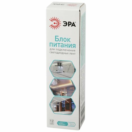 Блок питания ЭРА для светодиодной ленты 24В, 100Вт IP20 Слим LP-LED-100W-IP20-24V-S