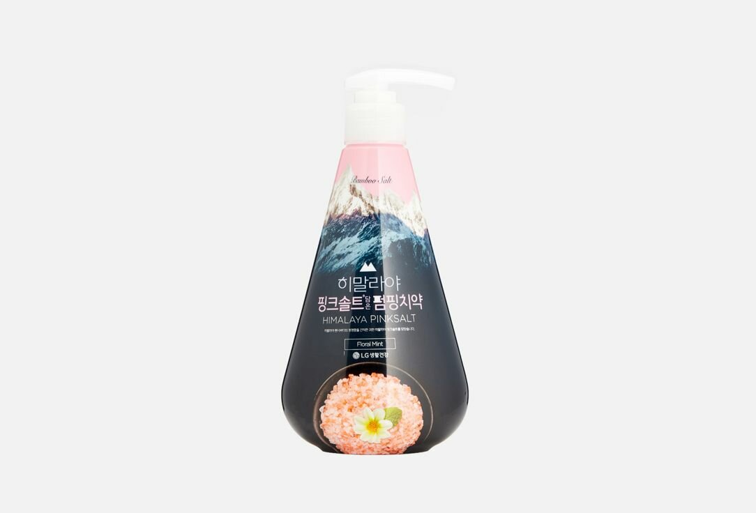 Зубная паста с розовой гималайской солью perioe pumpig himalaya pik salt floral mit