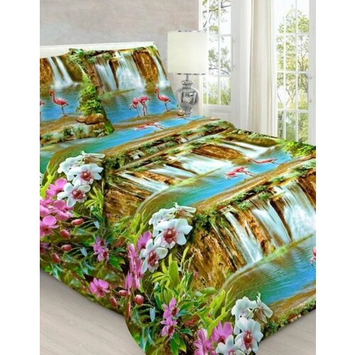 Комплект постельного белья 1,5 Спальный, наволочка 50х70-1шт, бязь, 