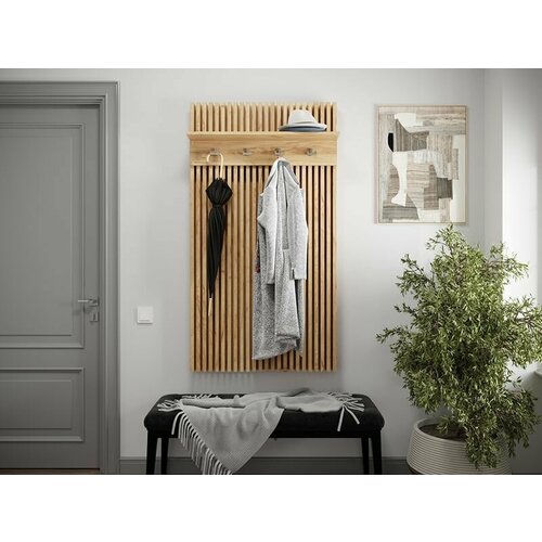 Вешалка в прихожую Дуглас 80х150х235 Дуб крафт золотой 23251₽