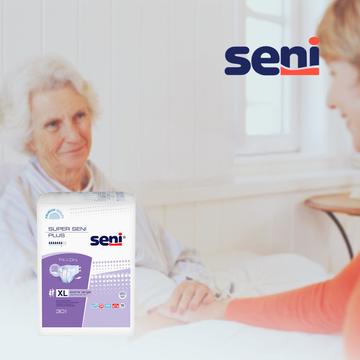 Подгузники Для Взрослых Подгузники для взрослых Super Seni plus extra large по 30 шт. (130-170 см)