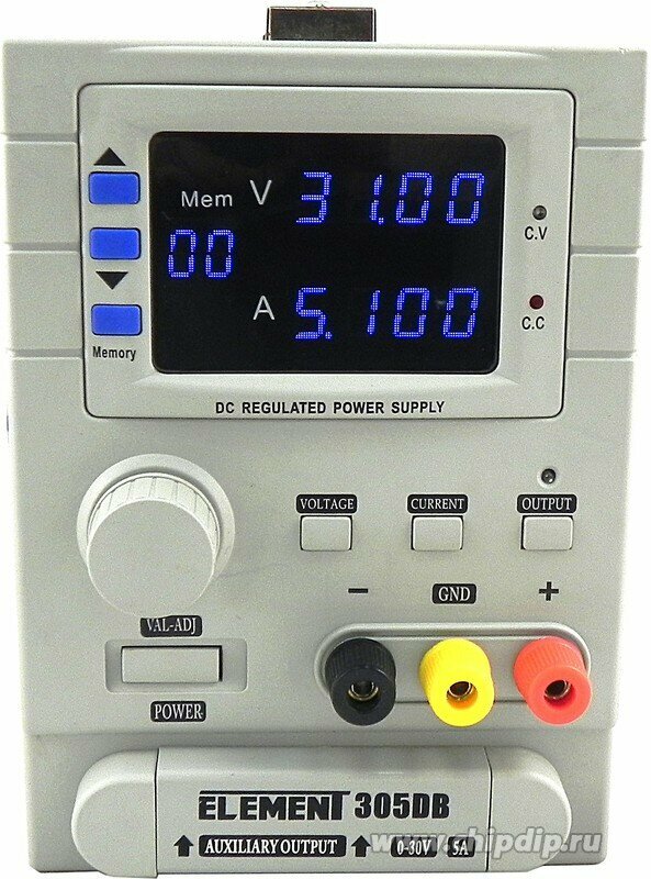 ELEMENT 305DB, Источник питания программируемый 0-30V-5А