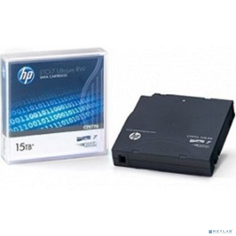 HP Сетевые системы хранения данных HPE C7977A, LTO-7 Ultrium 15TB RW Data Cartridge