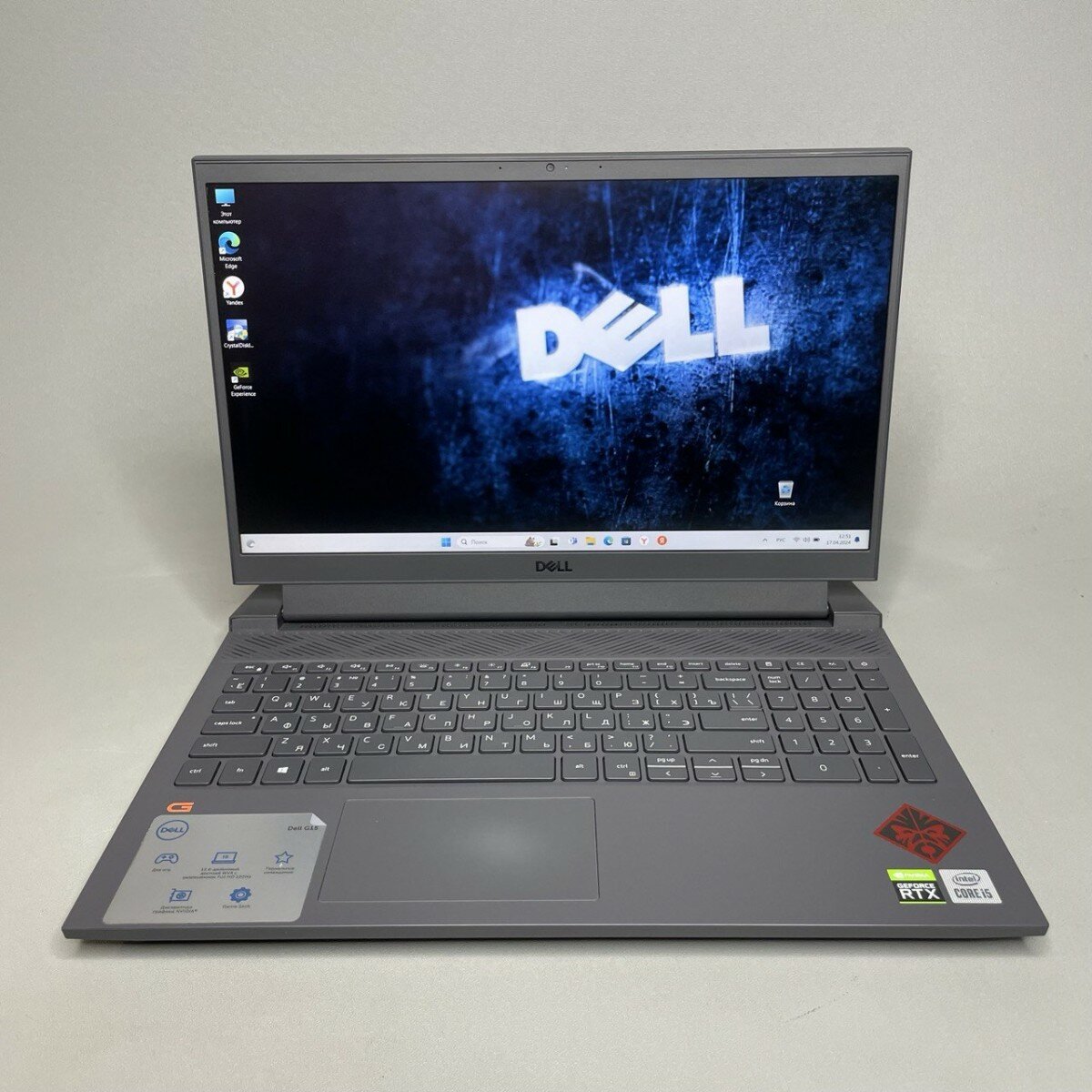 15.6" Ноутбук DELL G15 5510 (G515-9957), серый