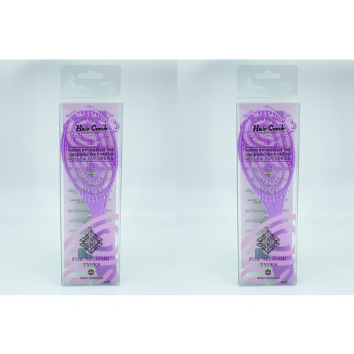 Hair Comb Расческа для волос, Массажная, Универсальная, Филетовая, 2 шт