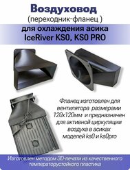 Воздуховод (кожух - фланец) охлаждения асика IceRiver KS0, KS0 PRO