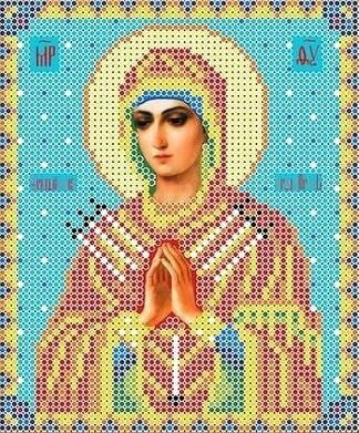 Богородица Семистрельная #кбин(Ч) 5018 Каролинка Набор для вышивания 13 х 15.5 см Вышивка бисером