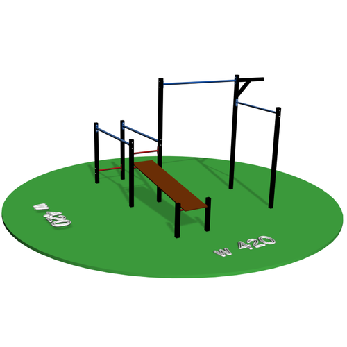 Спортивная площадка Workout W420