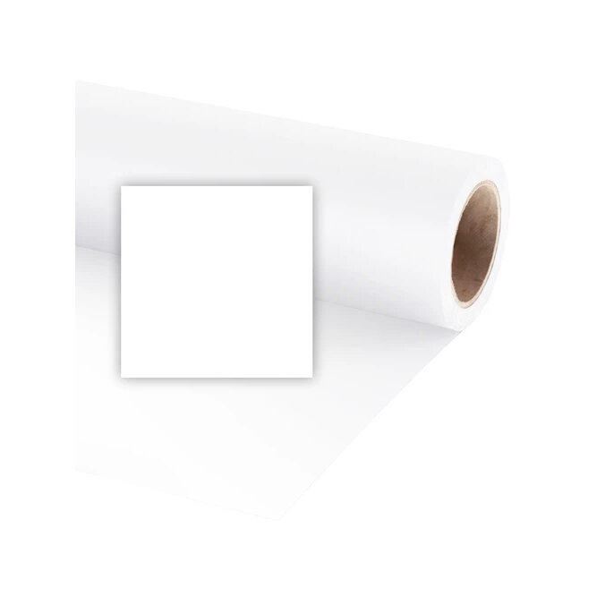 Фон бумажный RAYLAB 1,35 x 6 м 008 Arctic White белый
